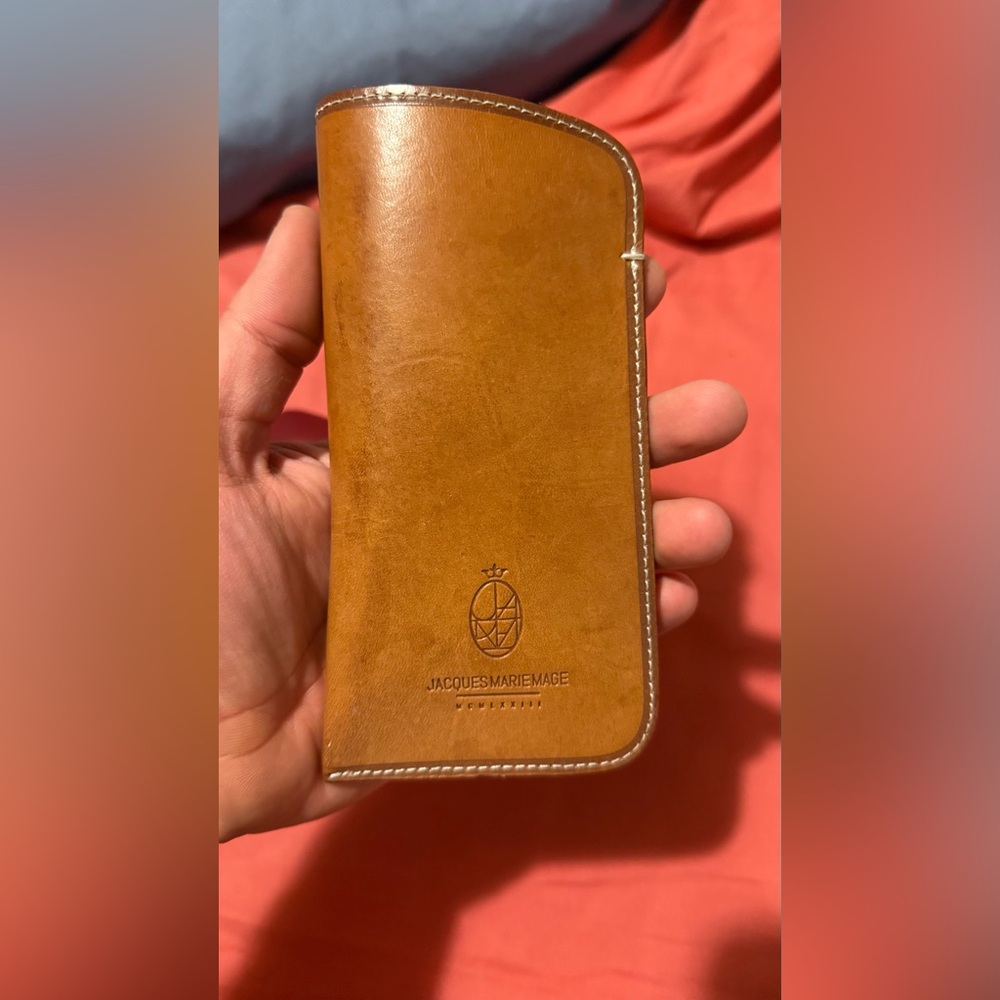 Jacques Marie Mage Leather Slip Case